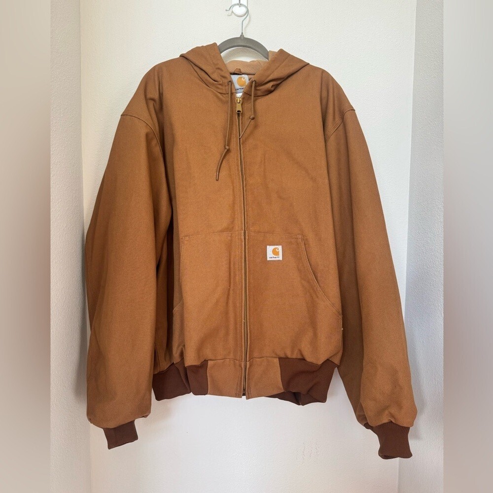 Carhartt Loose Fit Firm Duck Active Jacket in Carhartt Brown